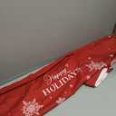 Lanpn Christmas Lumbar Pillowcase 14x36 Set of 2, Red Christmas Tree Snowflake Pillow Cases 14 x 36 Long Big Rectangle Lumbar Bed Pillow Covers Winter Holiday Xmas Throw Pillow Cushion Cover 2 Pack