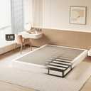 NHODIR Box Spring for King Bed, 7 Inch King Box Spring Only, Strong Metal Frame Mattress Foundation, No Noise, Easy Assembly