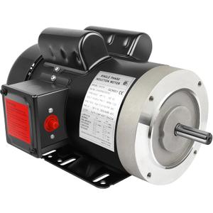 1.5HP Electric Motor General Purpose Single Phase Motor 1750RPM 56C 115/230V 5/8" Shaft Diameter CW/CCW TEFC IP55 60HZ