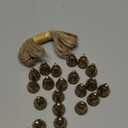 20 Pieces Copper Antique Bells,Kabcifea Small Bells Wind Chimes Craft Bells Door Bells with Lanyard for Home School Office Wedding Christmas Decorations