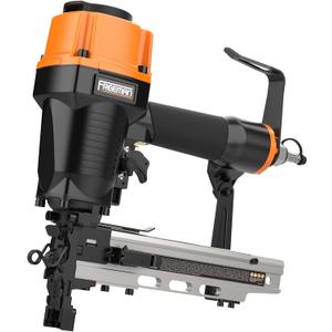Freeman PFS105 Pneumatic 10.5-Gauge 1-9/16" Fencing Stapler with Adjustable Metal Belt Hook and Case | PFS105