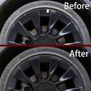 for Tesla Model Y 20 Inch Wheel Rim Protector Hubcaps Induction Wheels Rim Cover Tire Trim Rings Matte Black 4Pcs Model Y Accessories