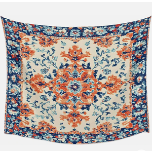 Tapestry Wall Hanging Retro Ethnic Boho Abstract Art Orange Blue Room Decor Tapestries for Bedroom Living Room College Dorm Aesthetic Large 59x79 Inch