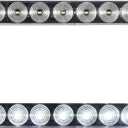 Partsam 2Pcs 15" Inch White Led Trailer Reverse Backup Light Bars Clear Lens, Sealed 11 LED Flange Mount Trailer Truck 15" Inch Reverse White Light Bar Utility Marker Light Bar RV Front Access Light