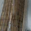 No Drill Cordless Bamboo Roman Shades, 23" W × 64" H, Highfield Teak