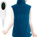 Weighted Heating Pad for Back Pain Relief,Holiday Gifts for Women Men Parents Wife,Heating Pad for Neck and Shoulders and Back,Machine Washable (Tibetan Blue)