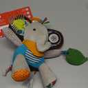 Skip Hop Bandana Buddies Baby Activity and Teething Toy with Multi-Sensory Rattle and Textures, Elephant