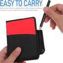 Toyvian Soccer Referee Card Set with Red Yellow Cards Holder Scorebook and Pencil for Football Volleyball Officials 4-Piece Kit