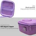 LTGEM Case Compatible with Fujifilm Instax Mini 12/11 / 10/9 / 8/7 / 7+ Instant Camera and FUJIFILM Instax Mini Instant Flim with Shoulder Strap, Purple(Case Only)