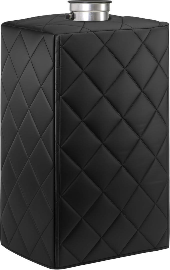 moonoom 30'' x 20.8'' Tankless Water Heater Cover with Touch Fastener, Thickened Water Heater Enclosure Cover, Outdoor Electric Water Heaters Protective Covers for Freezing Weather Insulation (Black)