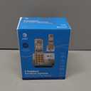 AT&T EL51203 DECT 6.0 2-Handset Cordless Phone - Full Duplex Handset Speakerphone, Caller ID/Call Waiting, Backlit Keypad & Display, Intercom, ECO Mode, White/Silver