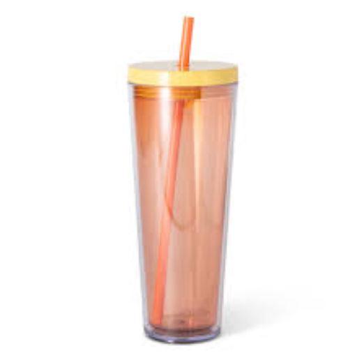 Everyday Living Tumbler Coral Plastic And Silicone 26 Oz