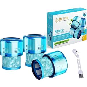 Dyson Gen5 Detect Filter, 3-Pack Premium True HEPA Replacement Filters for Dyson Gen5 Detect, Gen5 Detect vacuum, Gen5detect Absolute, Gen5outsize Absolute, Gen5detect, Gen5outsize, Part no. 972352-01