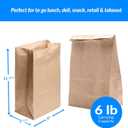 Reli. Brown Paper Bags | 500 Count | Paper Lunch Bags Ideal for Small Lunches and Crafts | Perfect for Sandwiches and Snacks