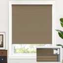 LazBlinds Cordless Cellular Shades, No Tools No Drill Blackout Honeycomb Shades Pleated Blinds for Windows, 22'' W x 48'' H, Taupe