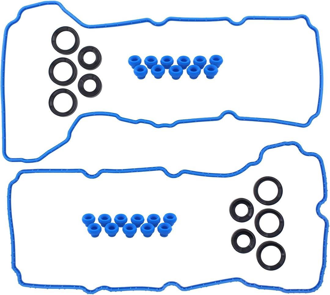 NewYall Engine Valve Cover Gasket Kit for Ford Edge Explorer F-150 Mustang Flex Police Interceptor Taurus Transit-150/250/350 Lincoln Continental MKS MKZ MKT MKX
