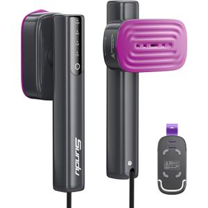 Steamer for Clothes,1200W Powerful Portable Steamer Iron,15s Fast Heat-up,100ml Tank,20 Min Continuous Steam, Wrinkle Remover for Travel, Home, Office (Purple)