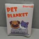 Stuffed® Premium Soft Dog Blanket Washable, 40"x32" Cat Blanket for Indoor Cats Large Medium Small Dog Puppy Essentials (Grey)