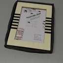 Handicrafts Home White Picture Frame, Handmade Resin Inlay 5x7 Black & White Photo Frame for Christmas Decor & Holiday giftings, Photo Frames for Farmhouse Decor, Shelf & Desk Decor & Gallery Wall