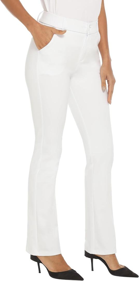 iChosy Women's Ease into Comfort Barely Bootcut Stretch Dress Pants