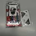 Janmitta Case for iPhone 14 Pro Phone Cover Built in Slide Camera Lens Cover+Screen Protector,Heavy Duty Shockproof Full Body PhoneCase with Finger Ring Holder Kickstand,Silver