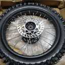 16" Rear Wheel Rim Tire Assembly for 125cc 150cc 200cc Dirt Bike tao TTR SSR CRF Apollo 15mm axle Includes 190mm Steel Brake disc 90/100-16 Tire Tube With Brake Rotor and 428 41T Sprocket