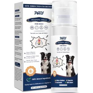 Potty Training Spray for Dogs, Go Here Dog Potty Training Spray & Dog Pee Spray, Puppy Potty Training Aid for Housebreaking, Natural Indoor & Outdoor Use, 5.07 Fl OZ-Blue