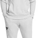 Under Armour Men's Project Rock Rival Fleece Joggers (Gray, L)