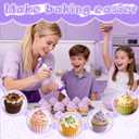 JAYVAR Dessert Decorating Syringe Set, Icing Dispenser Tool, Dessert Decorator Pro with 7 Icing Nozzles for Pushes Icing to Decorate Baked, Cake Decorating Gun for Frosting Cream to Make Cupcakes