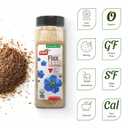 Badia Organic Ground Flax Seed, 16 oz - Superfood High in Fiber & Omega-3, Certified Organic, Non-GMO, Baking, Smoothies & Cooking (EXP 07/31/31)