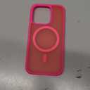 MOCCA Strong Magnetic for iPhone 15 Pro Case, [Compatible with Magsafe][13FT Military Drop Protection] Slim Translucent Matte Shockproof Case for iPhone 15 Pro Phone Case 6.1'', Hot Pink