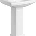 PROFLO PF1011 Bathroom Sink Pedestal Only for PF1410 - White (8.7x10.5 inches)