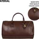 Tote&Carry Apollo 2 Duffle Bag for Travel Women & Men, TSA Approved Carry On Duffel Bag, Premium Vegan Leather w/Gold Hardware, Durable Weekender Luggage for Gym, Sports, Overnight & All-Purpose Use, XL