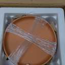 vensovo 8 Inch Terracotta Pot Saucer, 4 Pcs Large Round Plant Saucer for 7 Inch Flower Pot, Drainage Hole, Indoor or Outdoor Use, 7.9 x 7.9 inches, Brown