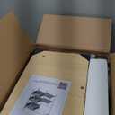 SWTYMIKI Kitchen Island Cart on Wheels  28.35x14.57in Rolling Kitchen Table Cart with Storage Shelves, 6 Removable Hooks& Locking Casters, Coffee Bar Cabinet for Dining Room Pantry Office, White