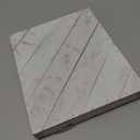 Hampton Art Plank Diagonal 8" X 10" White, Wood Plaque, Wood Sign Blank, Blanks, Wooden Plaques, Blank Signs for Crafts, Wooden Sign Blank, Planks for Crafts