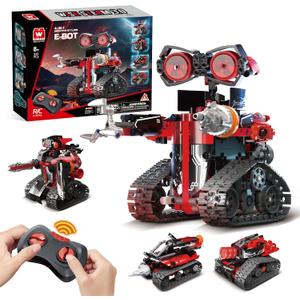 Robot Building Kit, STEM Robotics for Kids Ages 8-12, 533 Pcs Robot Kits Erector Set Rc Toy for Kids Age 8+, DIY Build Science Educational Gift for Age 8 9 10 11 12+ Boys & Girls