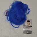 Kaneles Blue Mullet Wigs for Men 70s 80s Costumes Mens Fancy Party Accessory Cosplay Hair Male Wig