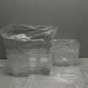 Lidded Plastic Storage Bins Set Clear Desk Basket Box Organizer Kitchen Container Clothes Laundry Closet Cabinet Shelf, Organization and Storage for Shelves Office Bathroom(clear 3XL+2M)