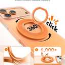 SYNCWIRE Magnetic Phone Ring Holder for MagSafe, 360 Rotation Cell Phone Grip Stand Finger Ring Kickstand Two-Sided Magnet Compatible with iPhone 17 Pro Max 16 15 14 13 12 MagSafe Accessories