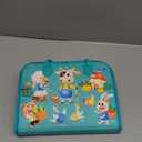 Goobaetoy Montessori Busy Board - Sensory Learning Toys for Toddlers 3-6 Years-10 Pages-32 Activities, Airplane Car Travel Educational Toys for Autism, 3 Years Boy Birthday Gift (Cyan)