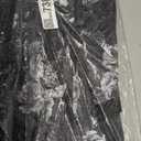 Sexy 2 Piece Set Jumpsuit for Women Floral Print See Through Mesh Long Sleeve Going Out Top and Flare Pants Sets (Large, Black)