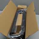 2 Pack Black Curtain Rods for Windows 28 to 48 Inch, Wrap Around Heavy Duty Blackout Window Treatment Rods, 1'' Adjustable Curved Drapery Rod for Indoor Outdoor, All Metal, Aluminium Bracket