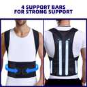 Upgraded Posture Corrector Back Brace for Men and Women, New Version Lumbar Support for Posture Improving and Pain Relief, Full Back Support for Neck, Shoulder, Waist Pain L