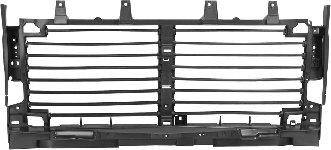 HECASA Active Radiator Shutter Assembly Compatible with 2019-2023 Chevrolet Silverado 1500 LTD Replacement for 84652494 GM1206103 Grille Shutter Plastic Black