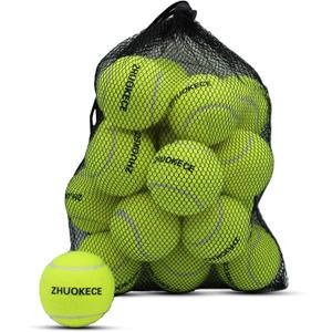 Tennis Balls,8/18/40/90 Pack Training Tennis Balls Practice Balls with Mesh Bag for Easy Transport, Pet Dog Playing Balls, fit for Beginner Training Ball (Green)