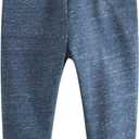 Little Boys Cartoon Pattern Cotton Drawstring Elastic Sweatpants Sport Jogger Pants with Pocket (3-4T, 2pcs-anavy+gray)