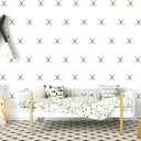 Hockey Cross Sticks Pattern Wall Decal | Peel - and - Stick Vinyl Sports Sticker for Kids' Rooms, Boys' Bedrooms, and Baby Nurseries