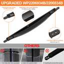 Upgraded WP2206934B Refrigerator Door Handle Compatible with Whirlpool, Kenmore Refrigerator Door Handle Replacement Parts 2206934B Refrigerator Handle Replacement, Reinforced Fridge Door Handle Black