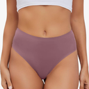 2pcs GREENBAA No Show High Rise Bikini Panties Women's Seamless Hi Cut Underwear Pack, Large